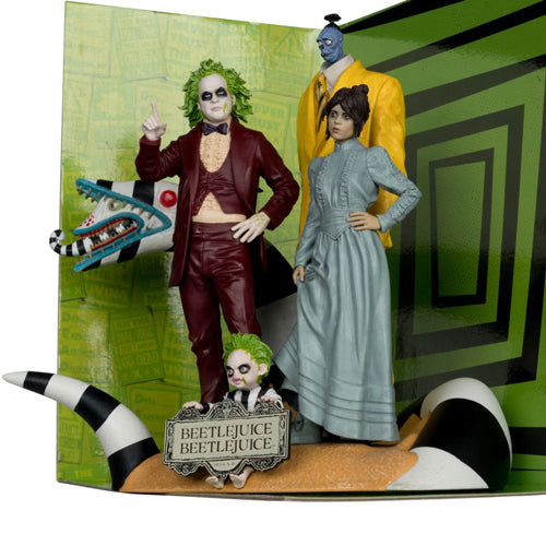 Beetlejuice Movie Maniacs Figures 4pk