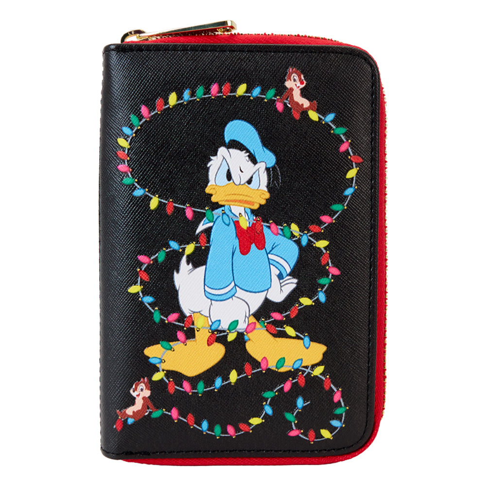 Disney Donald wrapped in Lights Zip Wallet