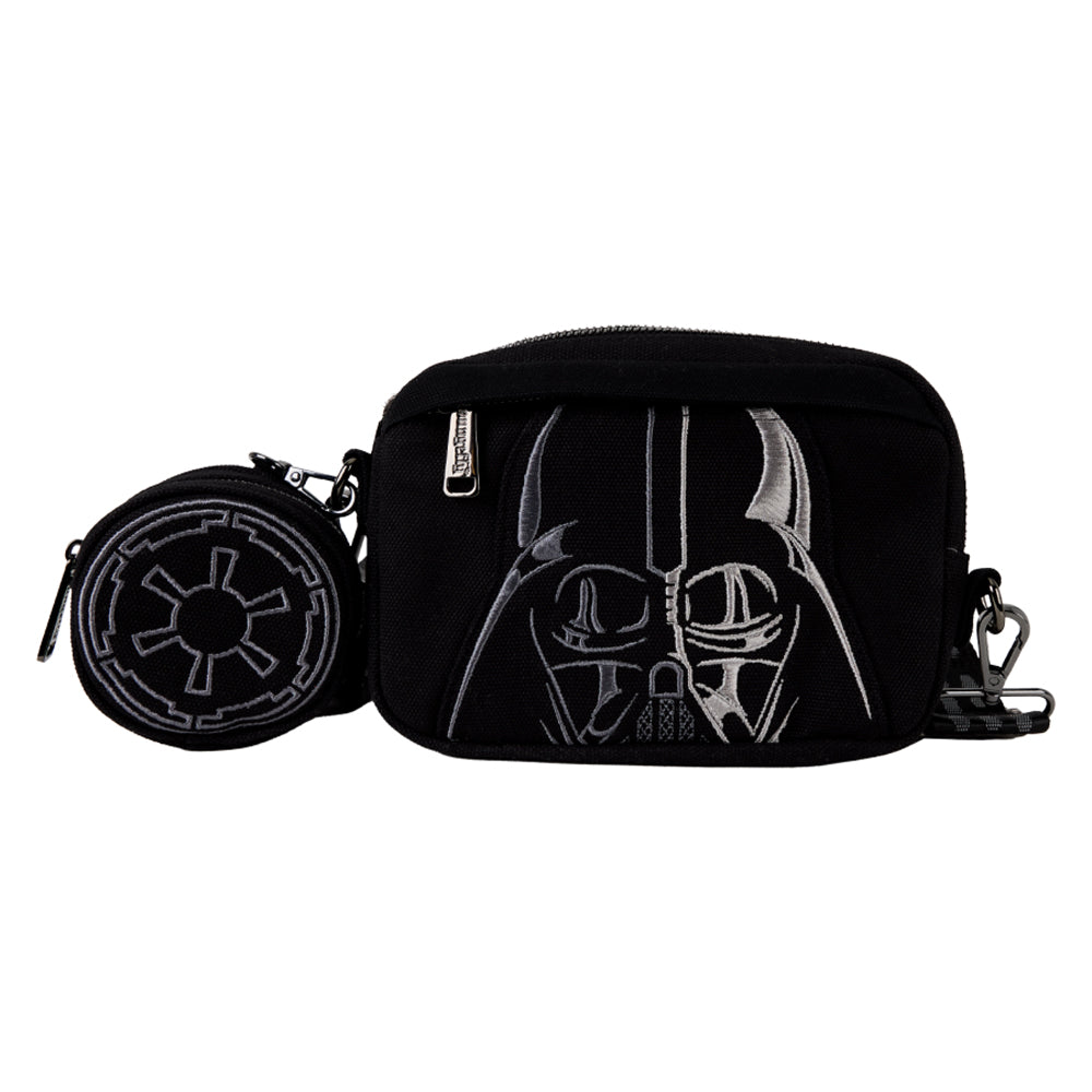 Star Wars Darth Vader Canvas Sling Crossbody Bag w/ Coin Bag