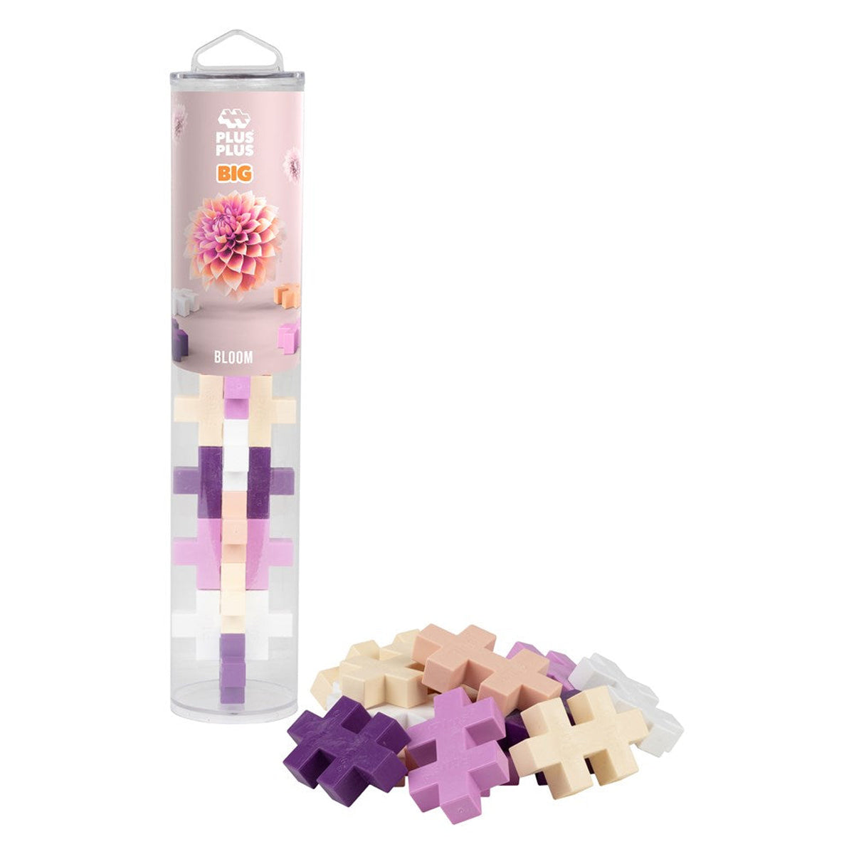 Plus-Plus BIG Bloom Building Blocks Tube 15pcs