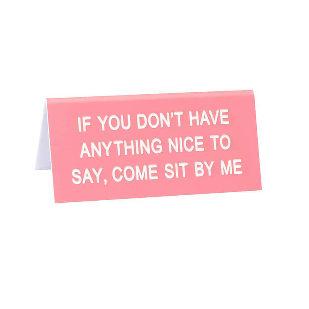 Schreibtischschild „Say What“, klein