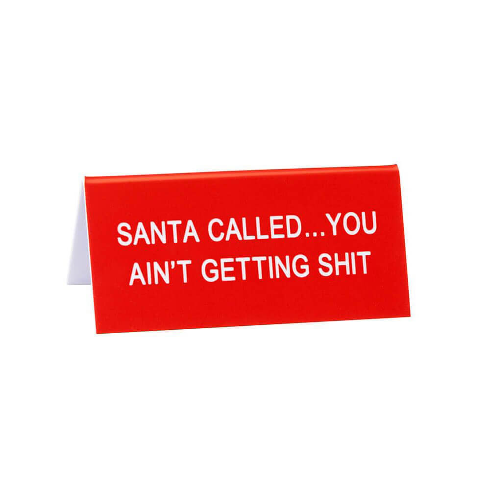 Schreibtischschild „Say What“, klein