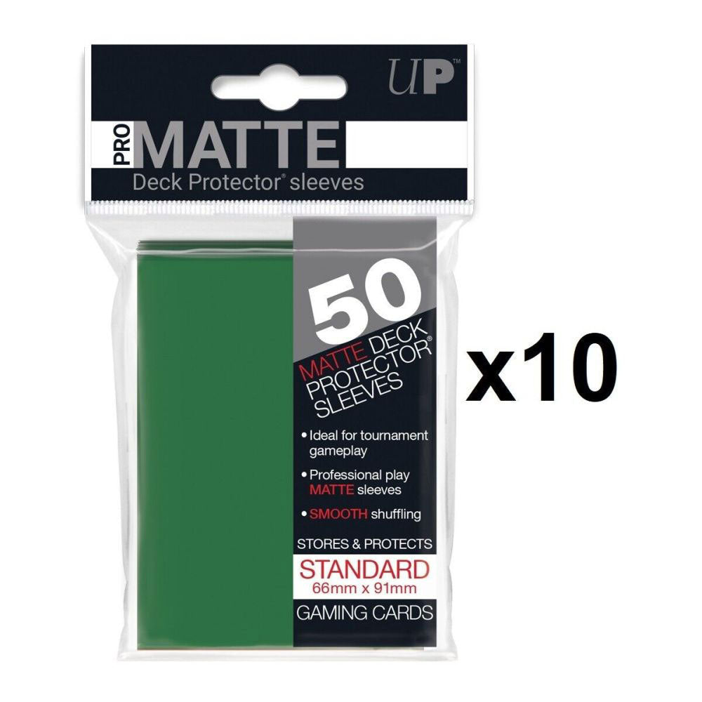 Ultra Pro PRO-Gloss Standard Deck Protector Sleeves 500pcs (Green)