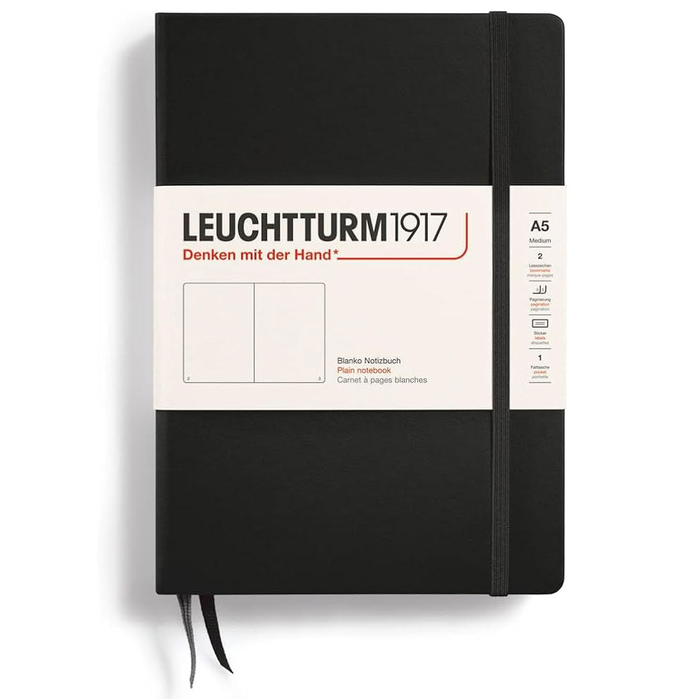 Leuchtturm Leather A5ノートブック251pg(黒)