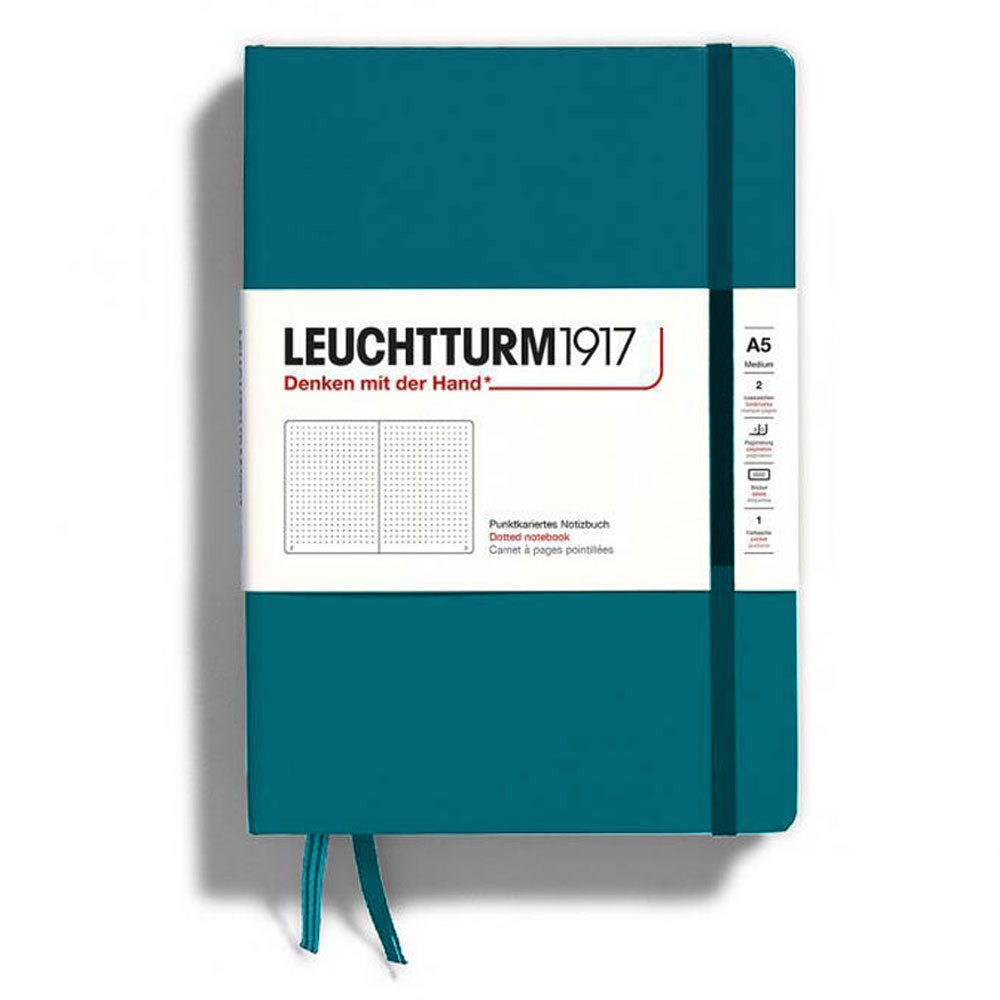 LeuchtturmハードカバードットドートブックA5(緑)