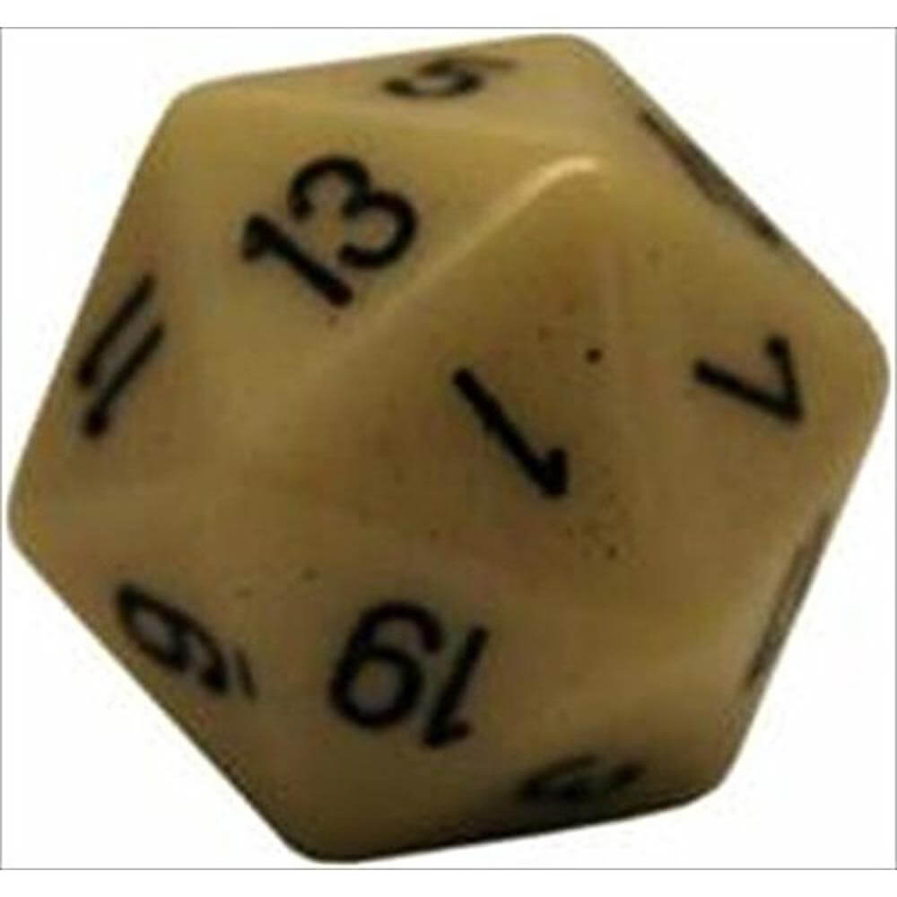D20 Würfel undurchsichtig (34 mm)