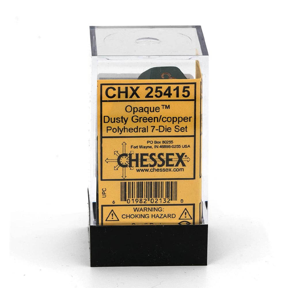 D7 Würfel-Set, undurchsichtiges Polyh (7 Würfel)