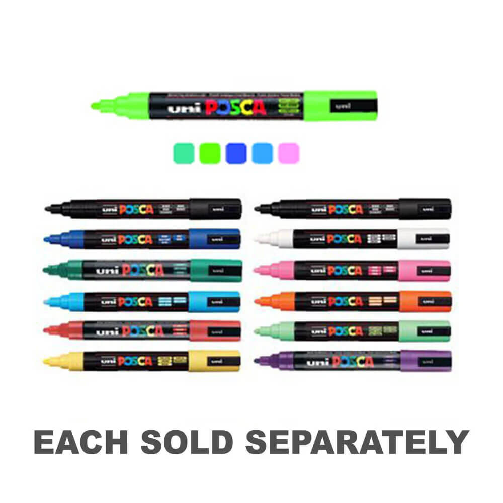 UNI Posca Bullet Tip Markery (12pk)