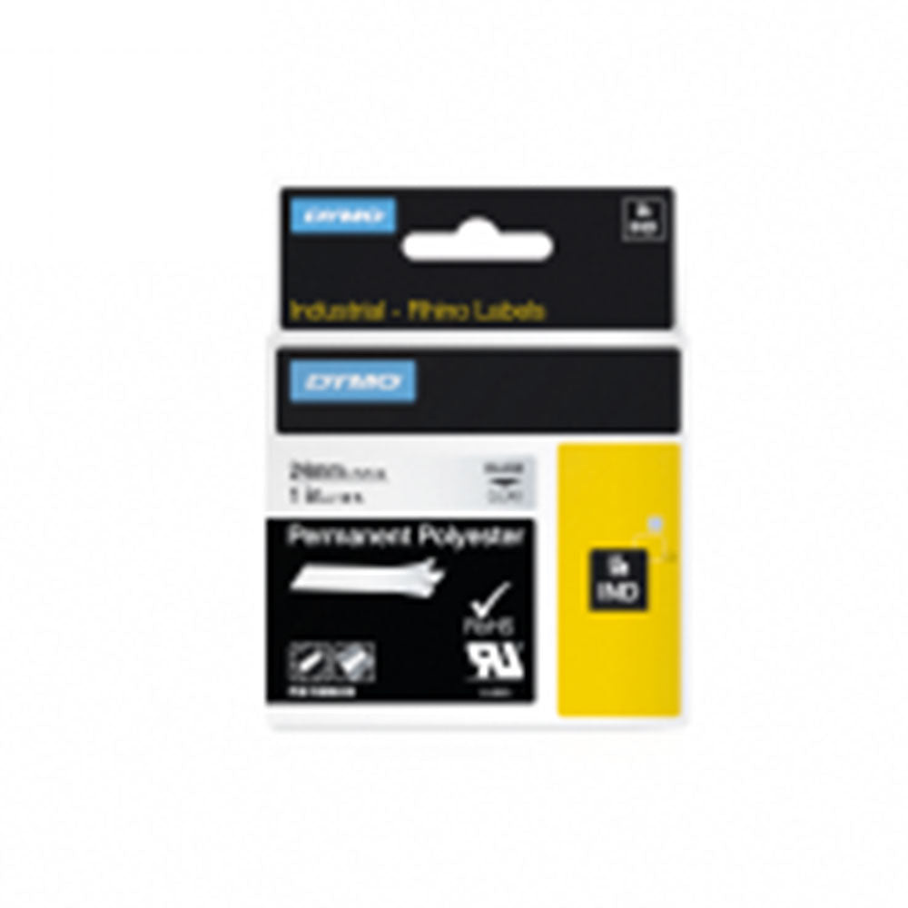 Rhino Proパーマネントポリエステルラベルテープ(24mmx6m)