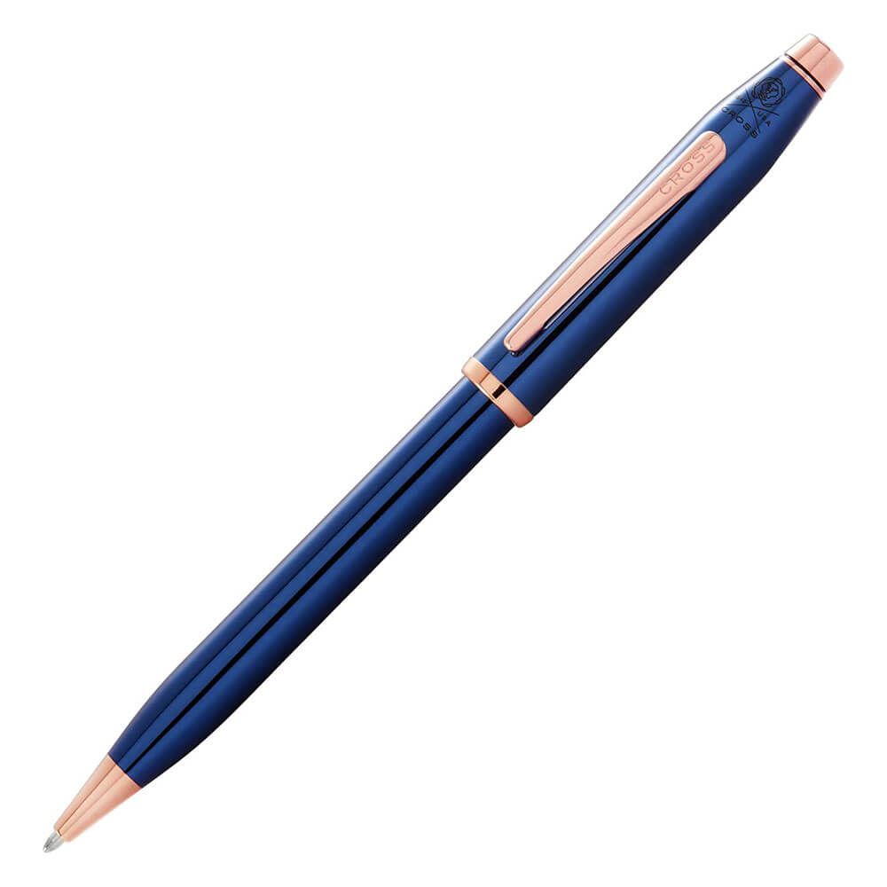 Century LL半透明のBlue&Rose Gold Pen