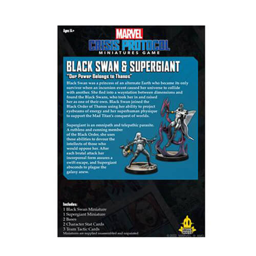 Marvel Crisis Protocol Miniatures Black Swan & Supergiant
