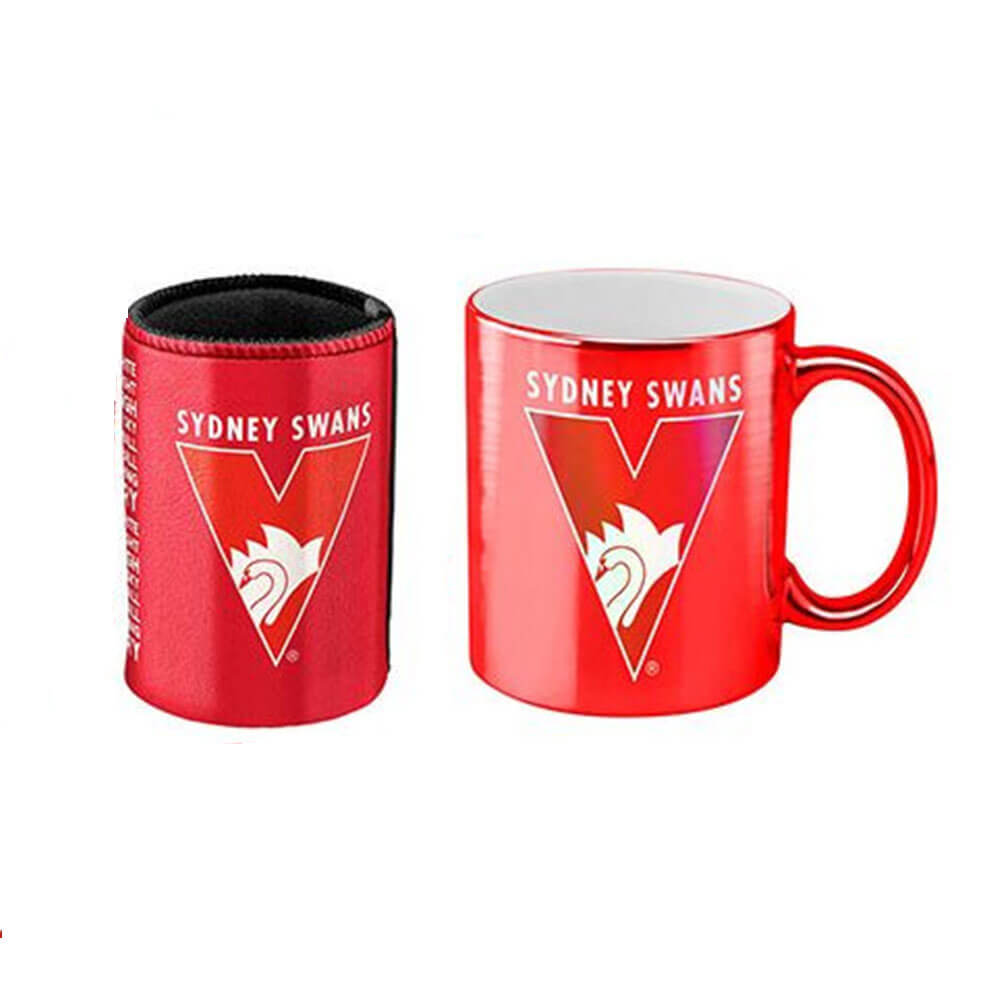 AFLメタリックコーヒーマグ&クーラーパック