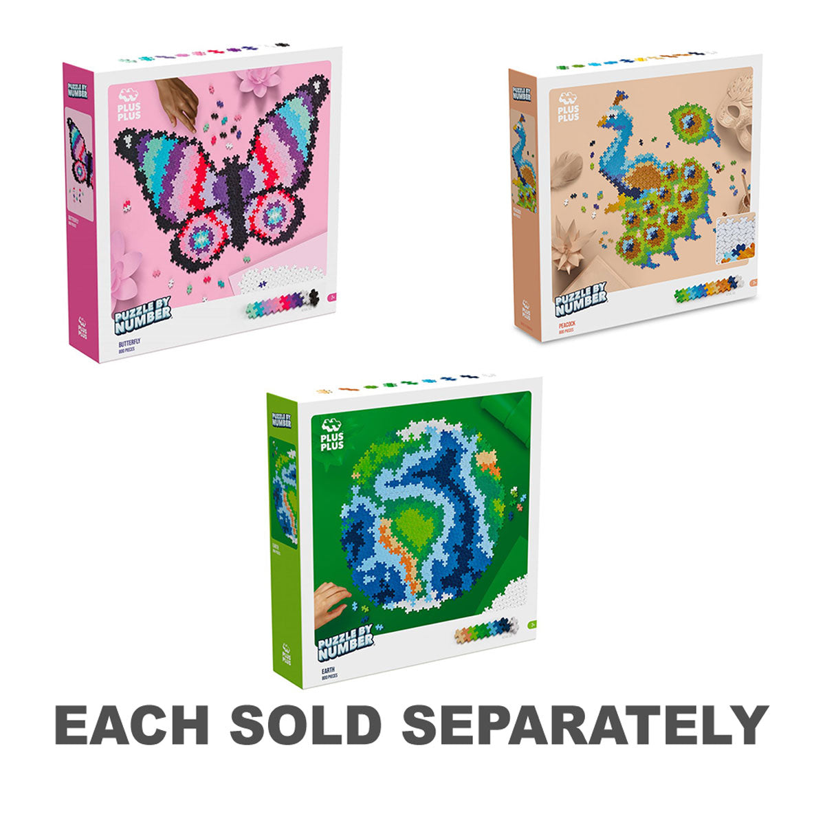 Plus-Plus Puzzle by Number 800pcs