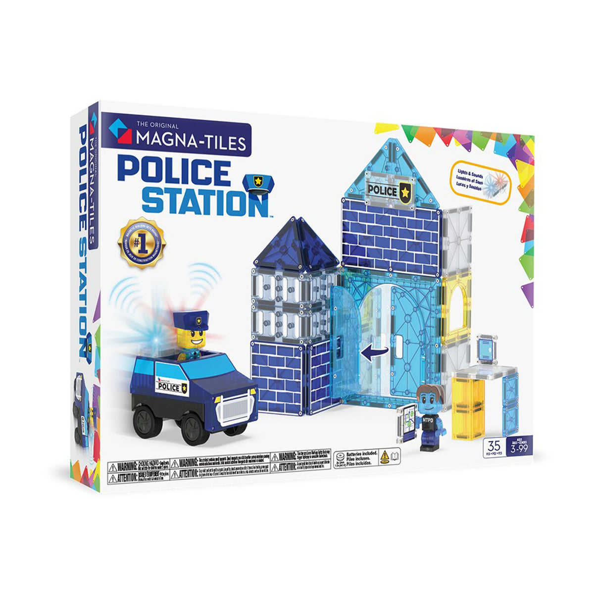 MAGNA-TILES Police Station 35-Piece Set