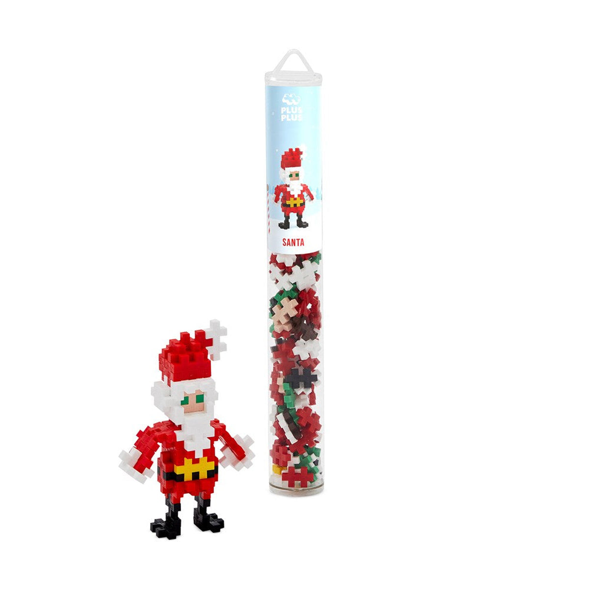 Plus-Plus Santa Building Blocks Tube 100pcs