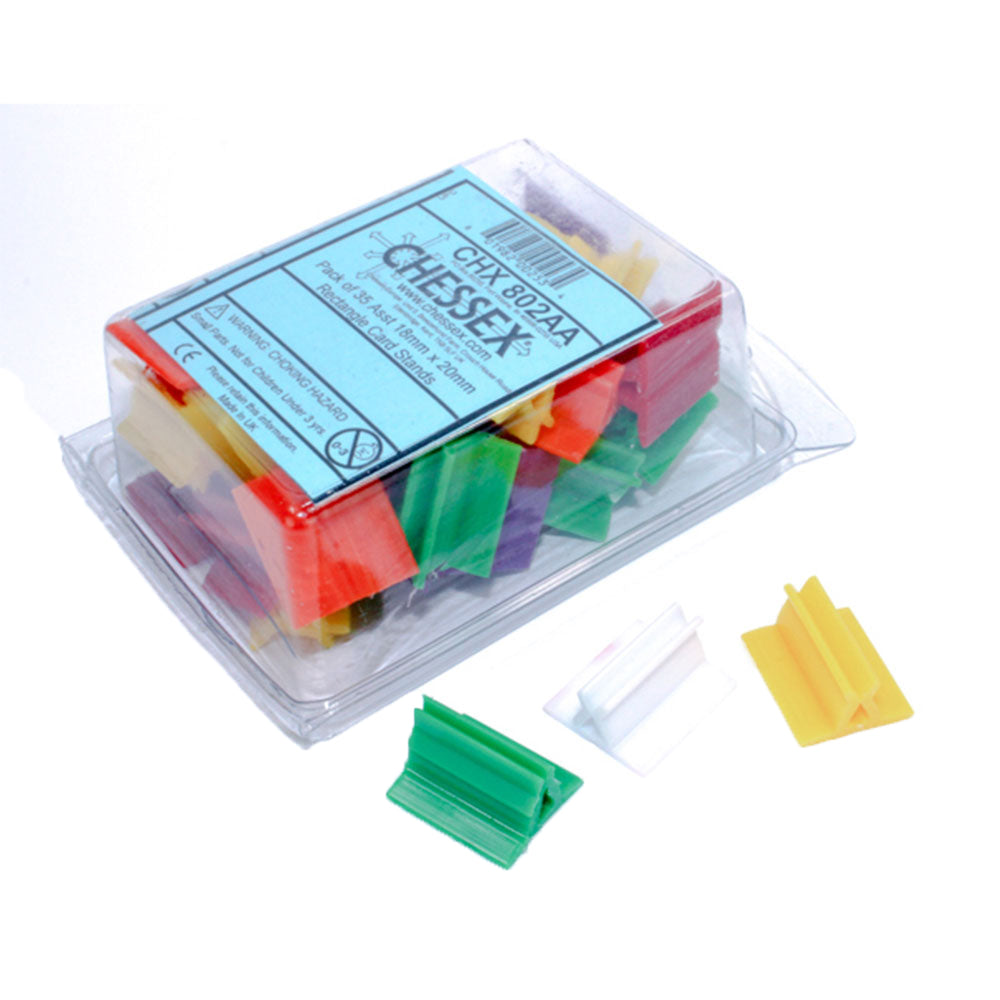 Chessex Rectangle Card Stands 35pcs (18x20mm)