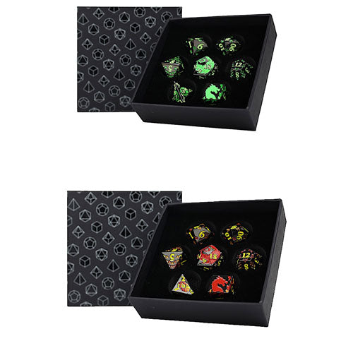 LPG Inscripted Dragon RPG Dice Set
