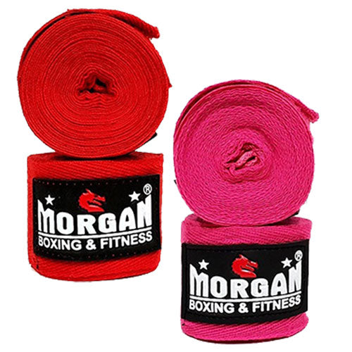 Morgan Cotton Boxing Hand Wraps Pair (180"-4m)