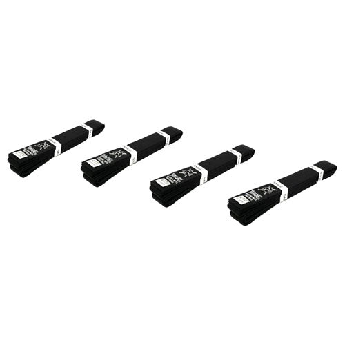 Yamasaki Deluxe Coloured Martial Arts Belts (Black)