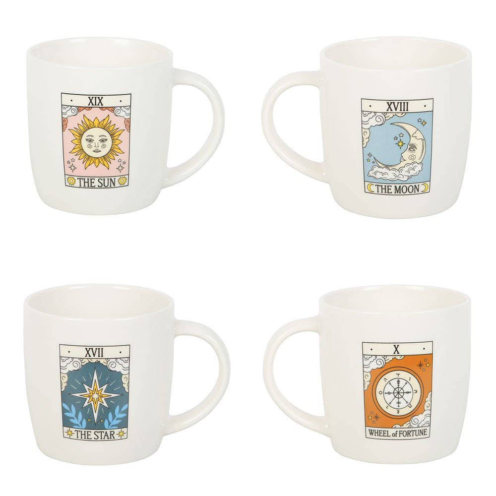 Vintage Tarot Mugs (Set of 4)