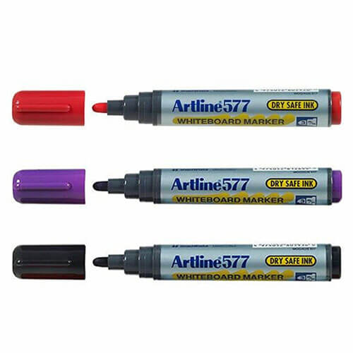 Artline Whiteboard 3mm Bullet Tip Marker (Box of 12)